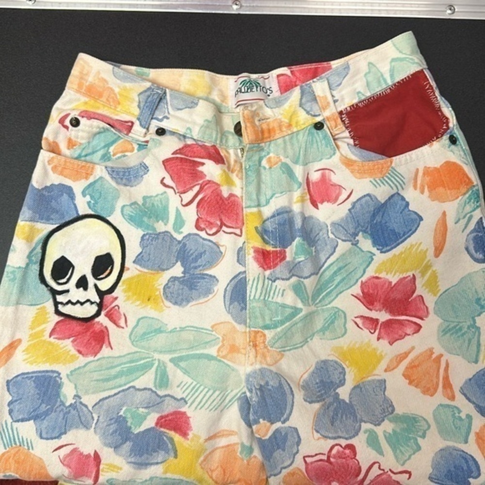 VNT Palmettos colorful floral skinny jeans size 26